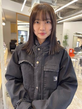 ユー(yew) ぷつんと顔まわりレイヤー+ショコラベージュ