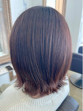 コワファースト 大分(COIFF1RST) ピンクブラウンカラー