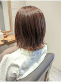 外ハネボブ×ほんのりピンクベージュ/20代30代40代