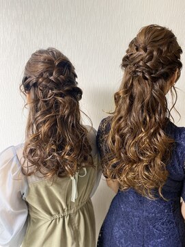 ミークスタイルヘアー(Miiku.style.hair) カールハーフup style