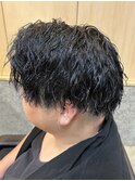 メンズマッシュパーマツイストスパイラルパーマ波巻きパーマ