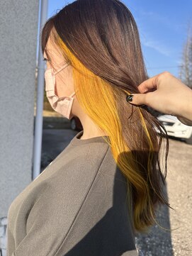 アンドアイズム(and.I'sm) インナーカラー/ブリーチ1回/イエローカラー