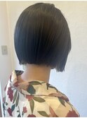 切りっぱなし/ナチュラルグレージュ/ミニボブ