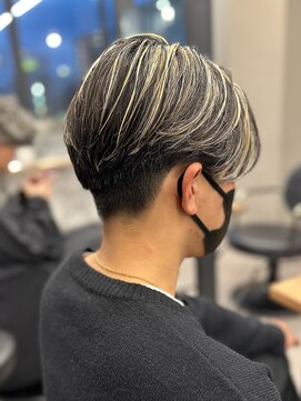 エルマーク 天王寺(L-MARK) マッシュブリーチハイトーンハイライトスパイラルツーブロック