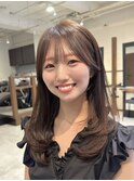 レイヤーカット/似合わせ/小顔/アッシュブラウン/谷町四丁目