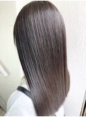 髪質改善　イルミナカラー　グレーブラウン　艶カラー@田代10/10