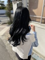 ボアップ 新居浜店(boappu) #ブルーブラック##透明感カラー#韓国風