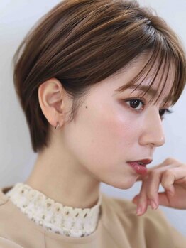 ヘアーサロン カミヤ(hair salon kamiya)の写真/【垂水/駐車場完備】どの角度でも美しい”フォルムにこだわった”大人ショートでワンランク上のおしゃ髪に