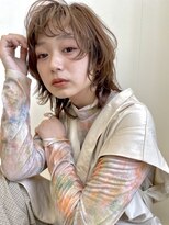 ケンジ 平塚ラスカ店(KENJE)&nbsp;ウルフカット/レイヤーカット/ベージュカラー/レイヤースタイル