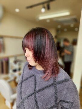 ミラシィ 成田(Mirashy) ハイライトカラーミルクティーベージュレイヤーカット