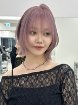 アイトーキョーエス 渋谷(AI TOKYO S)&nbsp;レイヤーボブ　ハイトーンボブ　ヌードピンク