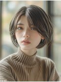 仙台/髪質改善/マロンベージュ!マッシュパーマフェザーショートc