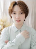 センターパート小顔ショートカットレイヤーa大宮20代30代40代