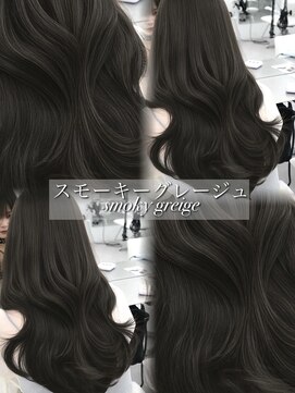 アマトウキョウ アユンチェ(AMA TOKYO×AYUNCHE) 韓国ヘア　透明感カラー　2wayバング  レイヤーカット   顔周り