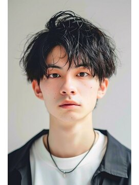 ルル(Lulu) メンズカット　スパイラルパーマ