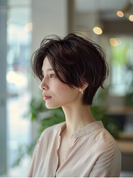 アイコニックナゴヤ(AIconic nagoya) 大人上品なハンサムショートボブ