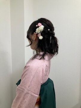 ランヂィコーン(Longicorn) 卒業式のヘアセット