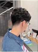 癖毛、治る、毛流れ、センターパート、ショート、刈り上げ