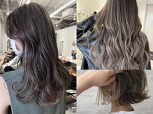 ハイライトカラーで透明感と立体感のある髪へ