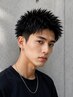 【初回メンズ限定】スパイキーショート+ピンパーマ