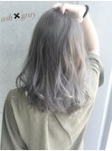 ダブルカラーアッシュグレー☆