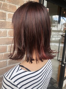 ヘアメイクエイト 丸山店(hair make No.8) ◆担当：岩切祐樹◆ピンク×インナーカラー