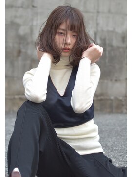 バロンフェム(baLon.fem) Ai Honda/ 大人バング x チョコレートモーヴカラー