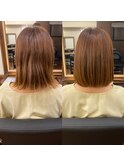 栄/名古屋「髪質改善ルトゥール」潤いのある大人可愛いボブ
