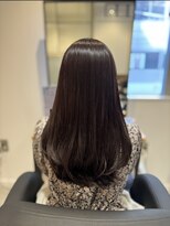 オールマイティービューティーモア(ALLMYTEA Beauty more+)&nbsp;ダークブラウン×ピンク/フェミニンロング