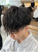 ツイストスパイラルパーマツイストパーマメンズマッシュパーマ