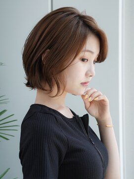 エインアンリー 表参道(AIN.ANLY.) 前髪なし外はねボブ20代30代40代【AIN.表参道】川原大地