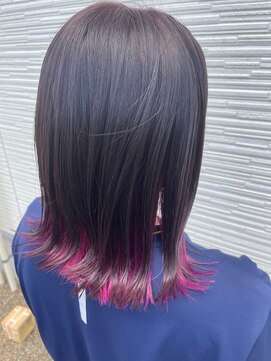 トータルビューティサロン シェリ(total beauty salon cheri) ディープグレージュ×裾カラー