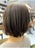 【gram】大人ショートボブ_レイヤーカット_白髪染めy