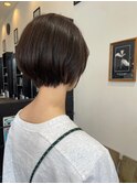 大人ショート イケメンショート ボブ 髪質改善カラー