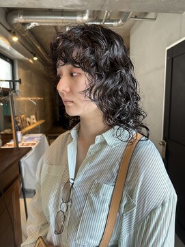 ソイリウム 下北沢(soi rium) ウルフパーマ_レイヤーカット_ニュアンスパーマ_レイヤーパーマ