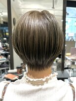 ラボー ノースプラザ店(LA'BO) 【LA'BO三浦】ブリーチなし！丸みショート×オリーブカラー