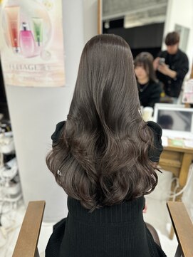 ハピネス 梅田茶屋町店(HAPPINESS) 韓国ヘア/レイヤー/ブリーチなし/グレージュ/アッシュグレー