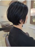 黒髪カタログ ボブルフ ネビージュ ショートボブ