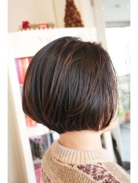 ラシェンテ リセ 西宮北口(La Sente Lycee) 10代20代30代40代オススメスタイル小顔マニッシュボブ