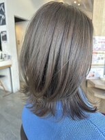 ロックワークオレンジ 西中島店(ROCK WORK ORANGE) レイヤースタイル×アッシュグレージュ