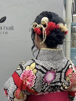 アビント バイ レシッド 武蔵小杉(abinto by rcid)&nbsp;シニヨンヘア ×袴  卒業式ヘア