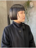 ミニボブ　刈り上げボブ　ボブヘア　刈り上げ女子　ワイドバング