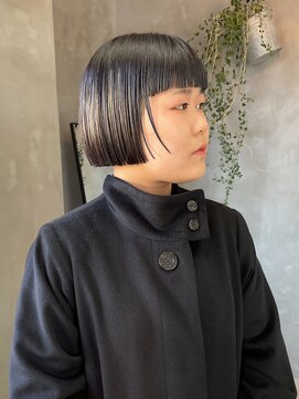 テトヘアー(teto hair) ミニボブ　刈り上げボブ　ボブヘア　刈り上げ女子　ワイドバング