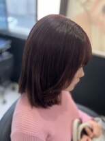 ヘアーデザイン ジェルム(Hair Design germe)&nbsp;ピンクブラウンボブ / YUDU