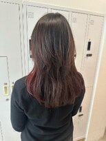 セイドット リー(Say. Ree)&nbsp;Say.ロングレイヤーチェリーブラウンワインレッドミニウルフ青山