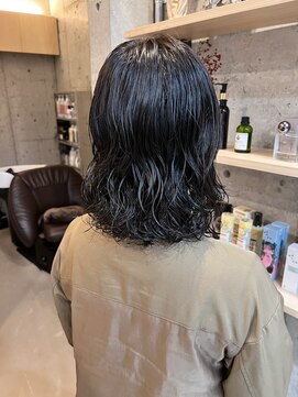 ほきもと美容室 ゆるめボブパーマ