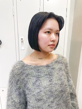 サロウィン 大宮Crest店(SALOWIN) タッセルボブ 切りっぱなしボブ かきあげ