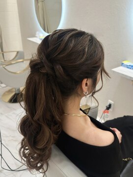ヘアセットクラン リリー 東梅田店(hair set Clan lily) ポニーテール／梅田へアセット