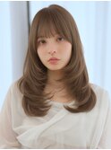 【F】流行先取りレイヤーカット小顔前髪