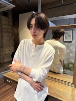 メンズココ メンズパーマ 韓国ヘア 日本橋店(MENS COCO)&nbsp;ニュアンスシースルーセンターパート